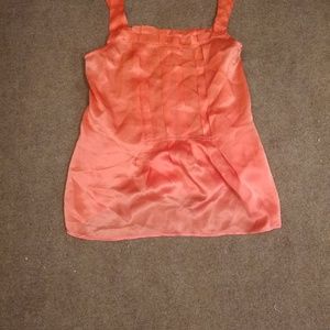 J. Crew Joelle Silk Cami Tank Papaya Orange